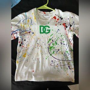 White D&G boy shirt size 6T
